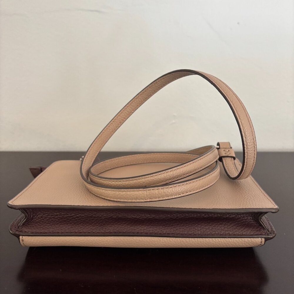 Coach Colorblock Taupe Grey (Stone) Melon Multi Pop Up Messenger Crossbody - Picture 8 of 16